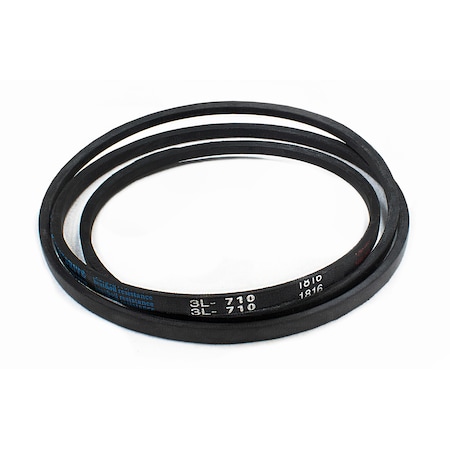 D&D 3L710 FHP V-Belt, 71 in Outside Length, 3/8 in Top Width, 7/32 in Thickness, 1 Ribs 3L710